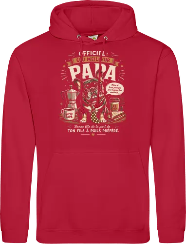 Elu Meilleur Papa Bouledogue Français Vintage Cadeau Fete des Peres
