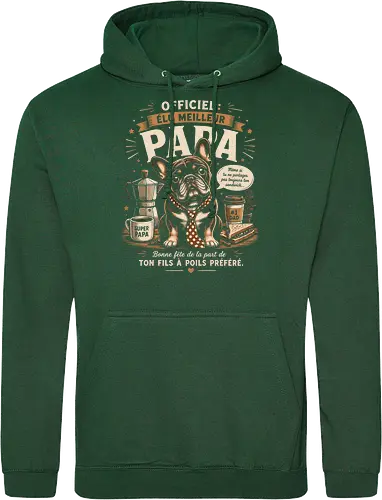 Elu Meilleur Papa Bouledogue Français Vintage Cadeau Fete des Peres