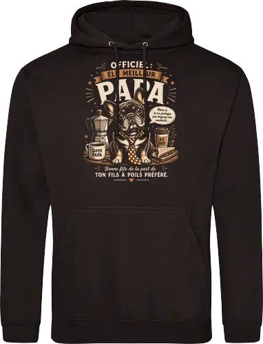 Elu Meilleur Papa Bouledogue Français Vintage Cadeau Fete des Peres
