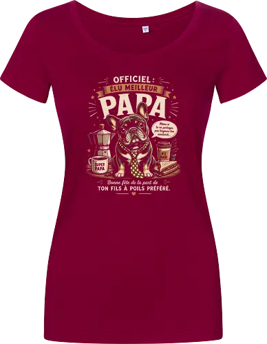 Elu Meilleur Papa Bouledogue Français Vintage Cadeau Fete des Peres