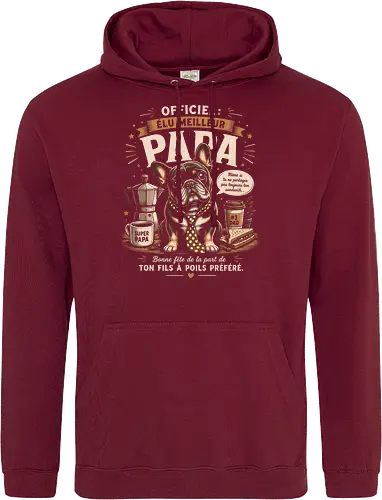 Elu Meilleur Papa Bouledogue Français Vintage Cadeau Fete des Peres