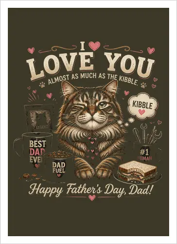 Cat - I love you - Father's Day