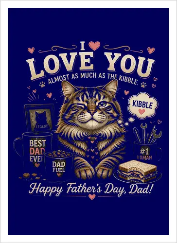 Cat - I love you - Father's Day