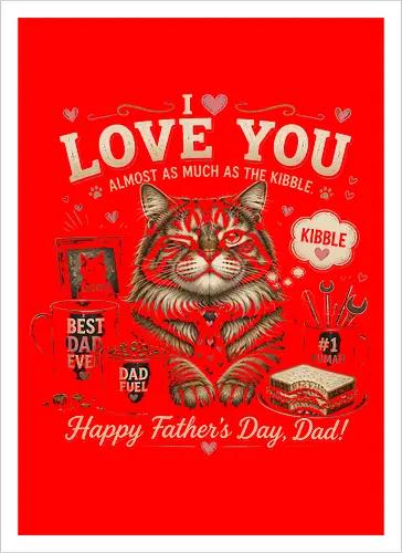 Cat - I love you - Father's Day