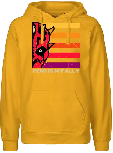 face of fearless - bountyhunter, vintageart, classicposter, 80s, master, revenge - Fairtrade Hoodie