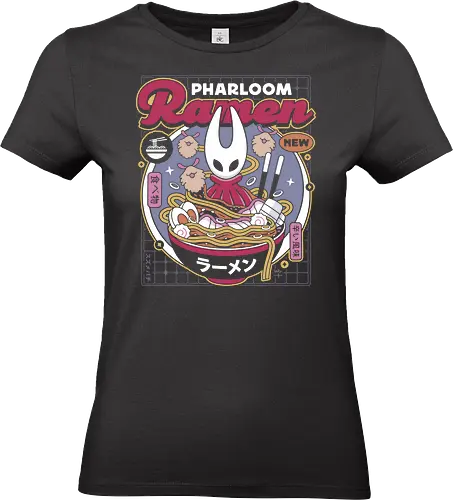 Pharloom Ramen Aesthetic - Bug Knight, silksong, hallownest, the knight, hollow, hollow, indie game, shade, gamer, gaming, video game, lost fleas, pale king, grub, sherma - Standard T-Shirt (Women)
