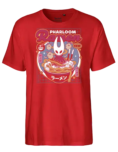 Pharloom Ramen Aesthetic - Bug Knight, silksong, hallownest, the knight, hollow, hollow, indie game, shade, gamer, gaming, video game, lost fleas, pale king, grub, sherma - Fairtrade T-Shirt