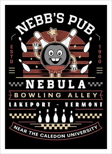 Nebb Bowling Mascot Emblem