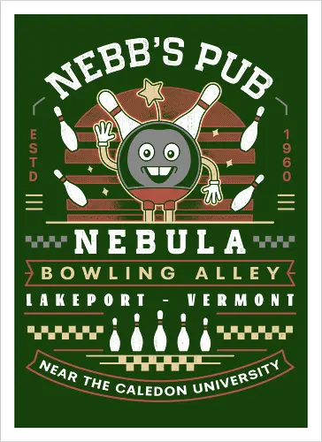 Nebb Bowling Mascot Emblem