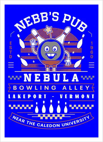 Nebb Bowling Mascot Emblem