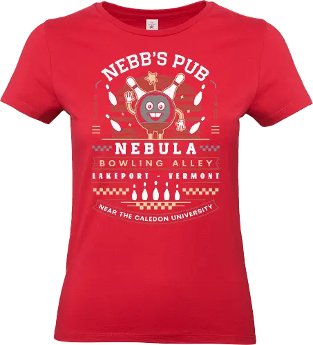 Nebb Bowling Mascot Emblem - Strange Life, butterfly, before the storm, Chloe, Max, rachel amber, arcadia bay, video game, gaming, gamer, rocky mountain record traders, the black lantern, true colors, alex chen, haven springs - Standard T-Shirt (Women)