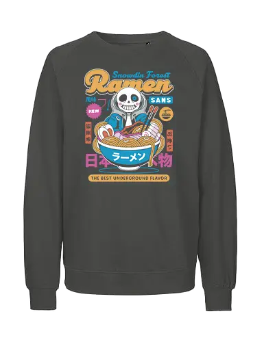 Snowdin Forest Ramen Aesthetic - Tale, deltarune, muffet, sans, spider cider, video game, gaming, flowey, mettaton, gamer, papyrus, toriel, asgore - Fairtrade Sweatshirt