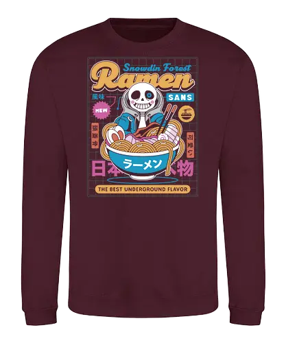 Snowdin Forest Ramen Aesthetic - Tale, deltarune, muffet, sans, spider cider, video game, gaming, flowey, mettaton, gamer, papyrus, toriel, asgore - Sweatshirt