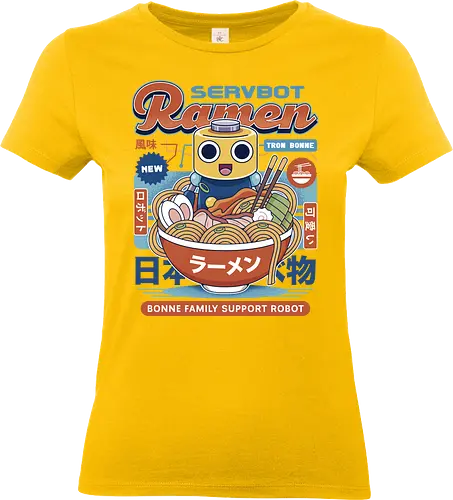 Servbot Ramen Vintage - Gaming, dead rising, frank west, tron bonne, zombrex, servbot, video game, gaming, gamer, survival horror, willamette parkview mall, Horror, biohazard, megaman, arcade - Standard T-Shirt (Women)