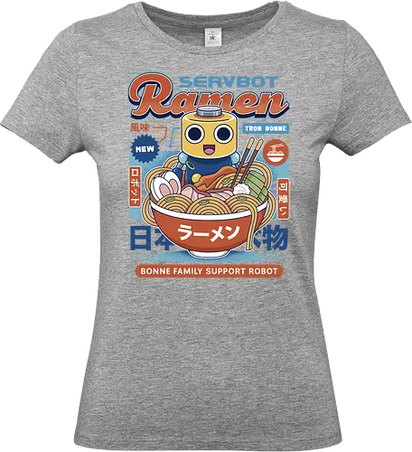 Servbot Ramen Vintage - Gaming, dead rising, frank west, tron bonne, zombrex, servbot, video game, gaming, gamer, survival horror, willamette parkview mall, Horror, biohazard, megaman, arcade - Standard T-Shirt (Women)
