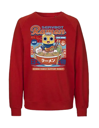 Servbot Ramen Vintage - Gaming, dead rising, frank west, tron bonne, zombrex, servbot, video game, gaming, gamer, survival horror, willamette parkview mall, Horror, biohazard, megaman, arcade - Fairtrade Sweatshirt