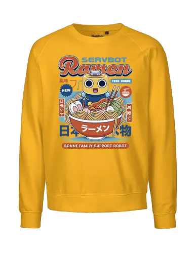 Servbot Ramen Vintage - Gaming, dead rising, frank west, tron bonne, zombrex, servbot, video game, gaming, gamer, survival horror, willamette parkview mall, Horror, biohazard, megaman, arcade - Fairtrade Sweatshirt
