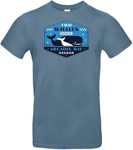 Two Whales Diner Crest - Strange Life, butterfly, before the storm, Chloe, Max, rachel amber, arcadia bay, video game, gaming, gamer, rocky mountain record traders, the black lantern, true colors, alex chen, haven springs - Standard T-Shirt