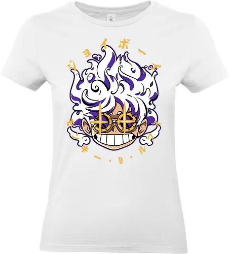 Chibi Awakening - Pirate, joy boy, gear 5, chibi anime, sun god nika, anime pirate, manga art, straw hat crew - Standard T-Shirt (Women)