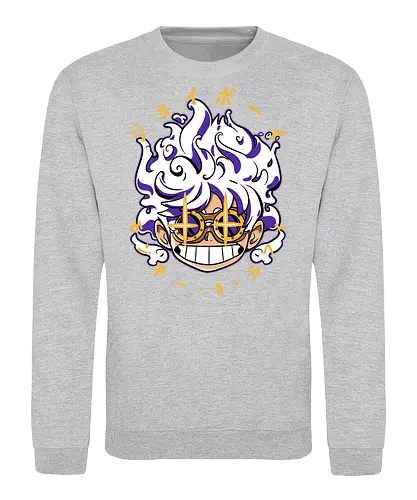 Chibi Awakening - Pirate, joy boy, gear 5, chibi anime, sun god nika, anime pirate, manga art, straw hat crew - Sweatshirt