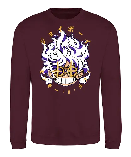 Chibi Awakening - Pirate, joy boy, gear 5, chibi anime, sun god nika, anime pirate, manga art, straw hat crew - Sweatshirt