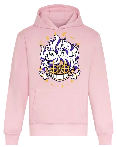 Chibi Awakening - Pirate, joy boy, gear 5, chibi anime, sun god nika, anime pirate, manga art, straw hat crew - Heavyweight Hoodie