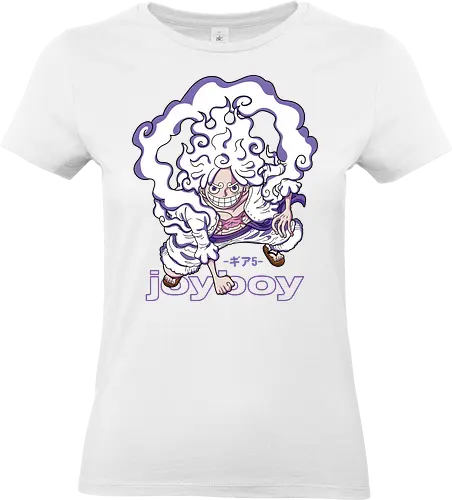 Freedom Form - Pirate, joy boy, luffy gear 5, anime transformation, pirate king, sun god nika, anime pirate, grand line - Standard T-Shirt (Women)