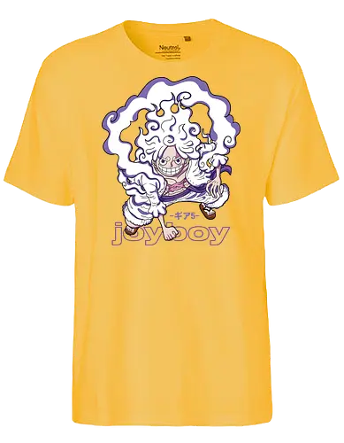 Freedom Form - Pirate, joy boy, luffy gear 5, anime transformation, pirate king, sun god nika, anime pirate, grand line - Fairtrade T-Shirt