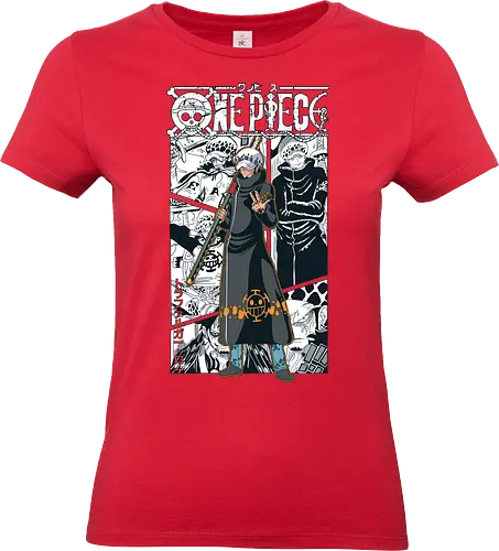 Surgeon of Death - Pirate, trafalgar law, heart pirates, anime swordsman, ope ope no mi, anime pirate, worst generation, grand line - Standard T-Shirt (Women)