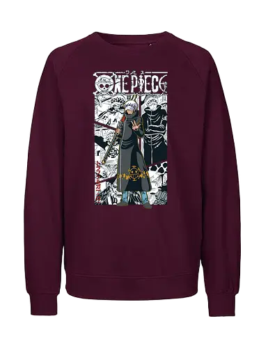Surgeon of Death - Pirate, trafalgar law, heart pirates, anime swordsman, ope ope no mi, anime pirate, worst generation, grand line - Fairtrade Sweatshirt
