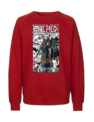 Surgeon of Death - Pirate, trafalgar law, heart pirates, anime swordsman, ope ope no mi, anime pirate, worst generation, grand line - Fairtrade Sweatshirt