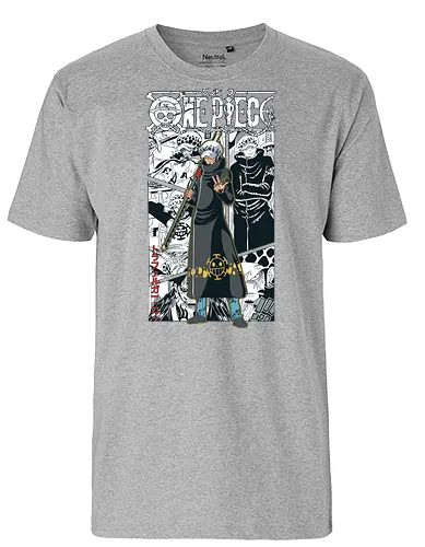 Surgeon of Death - Pirate, trafalgar law, heart pirates, anime swordsman, ope ope no mi, anime pirate, worst generation, grand line - Fairtrade T-Shirt