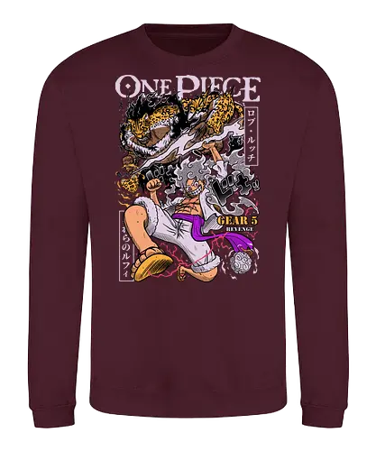 Revenge Clash - Pirate, luffy vs lucci, rob lucci, anime battle, gear 5, cp0, anime pirate, manga fight - Sweatshirt