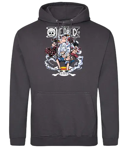Gear Power Evolution - Pirate, luffy gears, Pirate, anime pirate, gear system, straw hat captain, manga art, grand line - Standard Hoodie