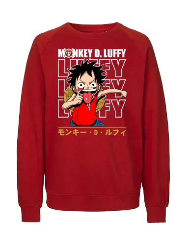 Goofy Pirate - Pirate, funny anime, straw hat crew, pirate captain, anime humor, grand line, shonen anime - Fairtrade Sweatshirt