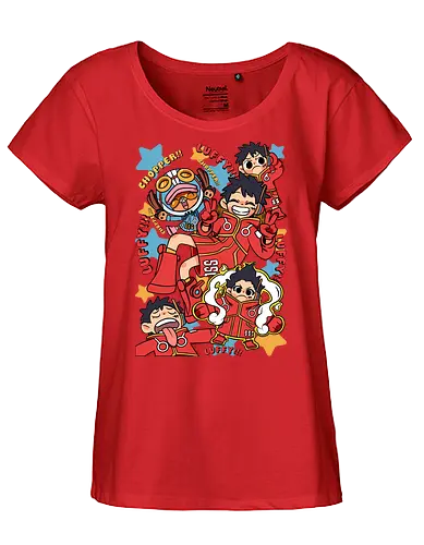 Egghead Adventure - Pirate, luffy egghead, Pirate, anime pirate, egghead arc, futuristic anime, straw hat crew, manga art - Fairtrade Girl Shirt