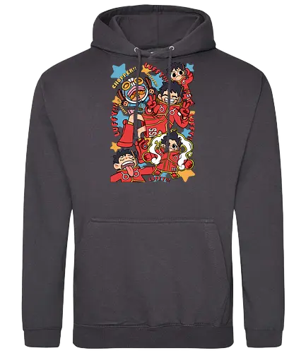 Egghead Adventure - Pirate, luffy egghead, Pirate, anime pirate, egghead arc, futuristic anime, straw hat crew, manga art - Standard Hoodie