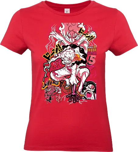 Chaos Energy - Pirate, gear 5 luffy, anime transformation, sun god nika, anime battle, pirate king, manga art, grand line - Standard T-Shirt (Women)