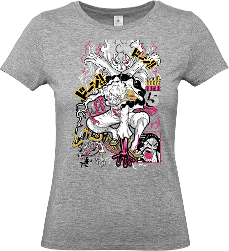 Chaos Energy - Pirate, gear 5 luffy, anime transformation, sun god nika, anime battle, pirate king, manga art, grand line - Standard T-Shirt (Women)