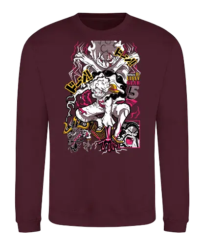 Chaos Energy - Pirate, gear 5 luffy, anime transformation, sun god nika, anime battle, pirate king, manga art, grand line - Sweatshirt