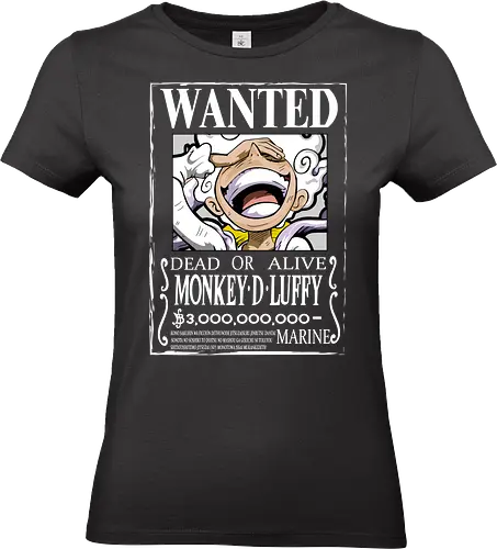 Wanted Emperor - Pirate, gear 5 luffy, wanted poster, pirate emperor, anime pirate, sun god nika, manga design, grand line - Standard T-Shirt (Women)