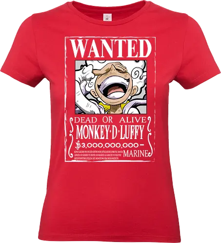 Wanted Emperor - Pirate, gear 5 luffy, wanted poster, pirate emperor, anime pirate, sun god nika, manga design, grand line - Standard T-Shirt (Women)