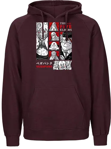 Final Era - five elders, manga panel, anime pirate, egghead arc, Pirate, gorosei, luffy gear 5, anime battle - Fairtrade Hoodie