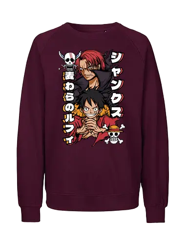 Pirate Legacy - Pirate, shanks, red hair pirates, anime pirate, straw hat legacy, grand line, shonen anime - Fairtrade Sweatshirt
