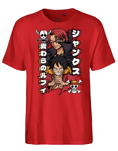 Pirate Legacy - Pirate, shanks, red hair pirates, anime pirate, straw hat legacy, grand line, shonen anime - Fairtrade T-Shirt