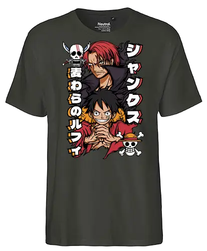 Pirate Legacy - Pirate, shanks, red hair pirates, anime pirate, straw hat legacy, grand line, shonen anime - Fairtrade T-Shirt