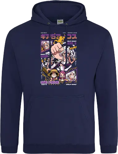 Gear 5 Chaos - Pirate, jewelry bonney, luffy gear 5, anime pirate, egghead arc, worst generation, manga art, anime duo - Standard Hoodie