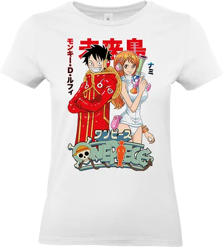 Egghead Adventure - Pirate, nami, straw hat crew, anime pirate, egghead arc, anime duo, grand line - Standard T-Shirt (Women)
