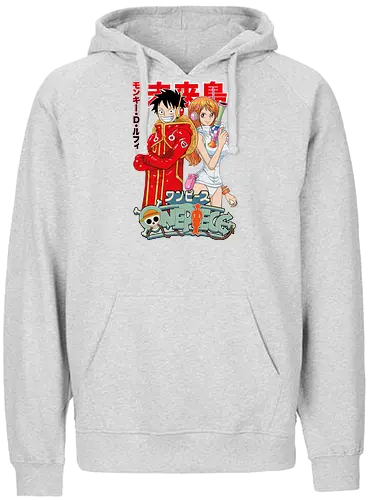 Egghead Adventure - Pirate, nami, straw hat crew, anime pirate, egghead arc, anime duo, grand line - Fairtrade Hoodie