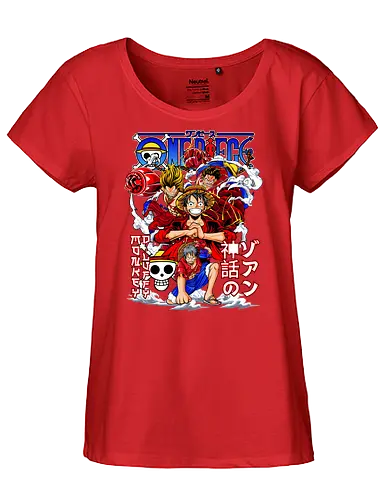 Grand Adventure - Pirate, straw hat crew, anime pirate, luffy crew, grand line, manga collage, anime adventure, shonen anime - Fairtrade Girl Shirt